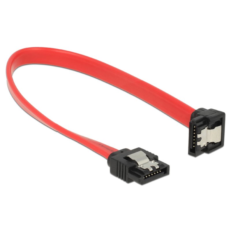 DeLOCK 83977 câble SATA 0,2 m SATA 7-pin Noir, Rouge