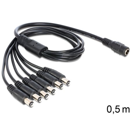 DeLOCK 83289 câble électrique Noir