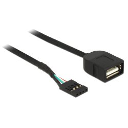 Delock USB Kabel Pin Header Buchse USB 2.0 Typ-A Buchse 40 cm