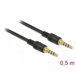 DeLOCK 85592 câble audio 0,5 m 3,5mm Noir