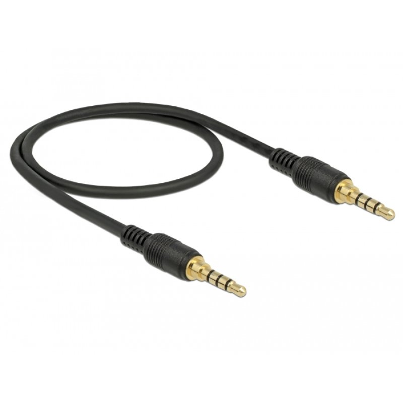 DeLOCK 85592 câble audio 0,5 m 3,5mm Noir