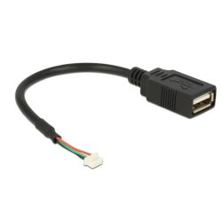 DeLOCK 84834 câble USB USB 2.0 0,15 m USB A Noir