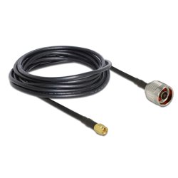 Delock Antennenkabel N Stecker SMA Stecker RG-58 C/U 5 m