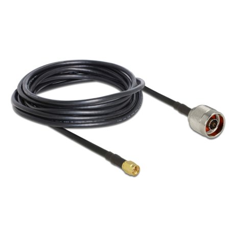 Delock Antennenkabel N Stecker SMA Stecker RG-58 C/U 5 m