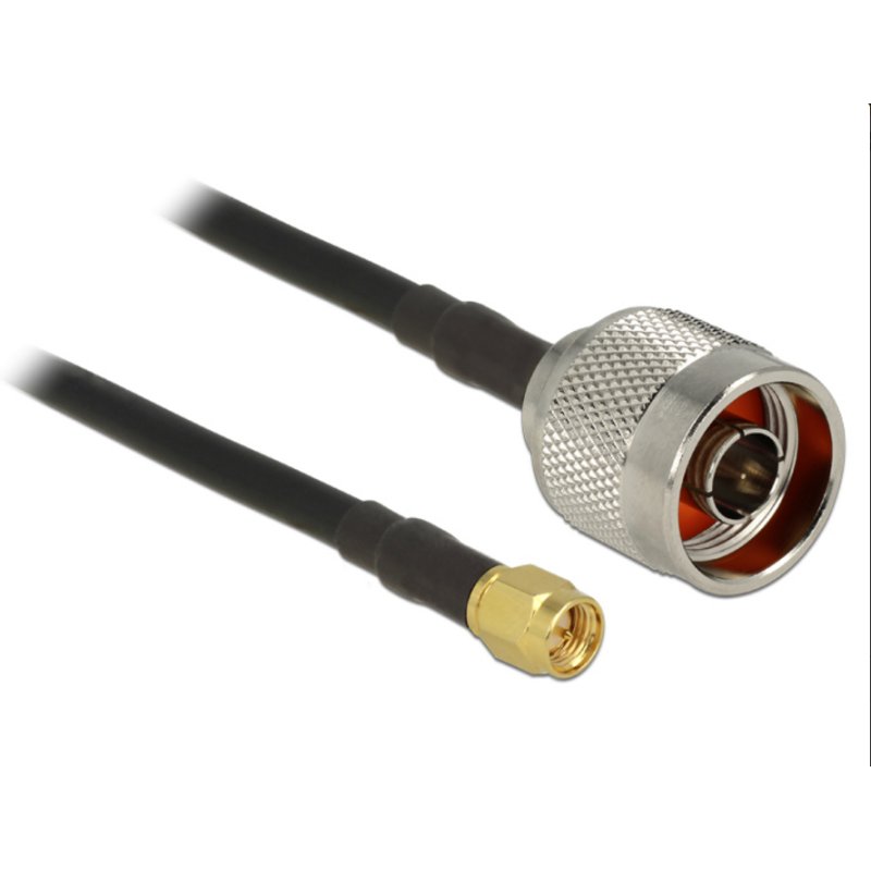 Delock Antennenkabel N Stecker SMA Stecker RG-58 C/U 5 m