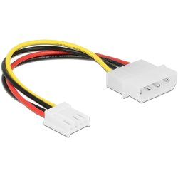 Delock Stromkabel 4 Pin Stecker 4 Pin Floppy Buchse 15 cm