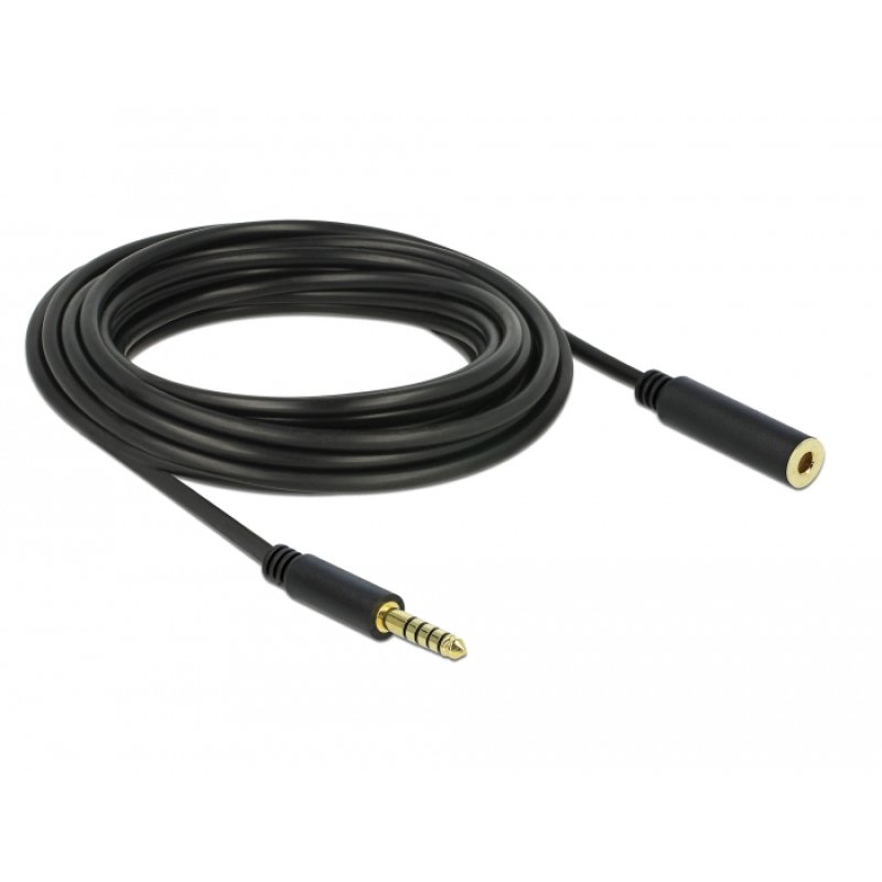 DeLOCK 85799 câble audio 5 m 4.4mm Noir