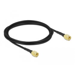 DeLOCK Câble d'antenne SMA mâle vers SMA mâle LMR/CFD100 2 m low loss