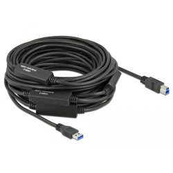 DeLOCK 85382 câble USB USB 3.2 Gen 1 (3.1 Gen 1) 20 m USB A USB B Noir