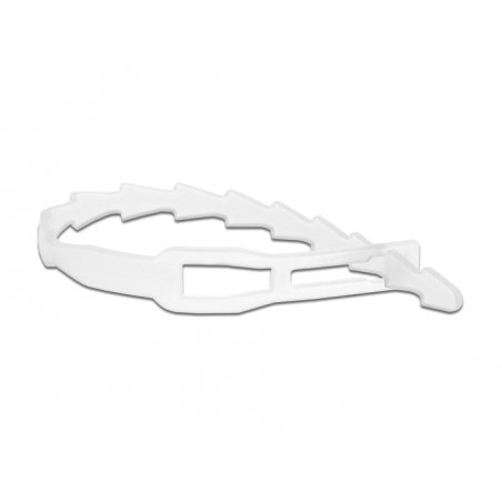 Delock Kabelbinder blitzförmig mit Befestigungsöse L 115 x B 4,5 mm wiederverwendbar 20 Stück