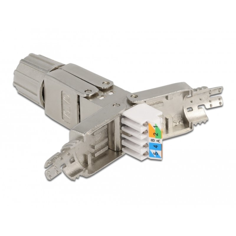 DeLOCK Coupleur pour câble de réseau Cat.6A STP sans outil.