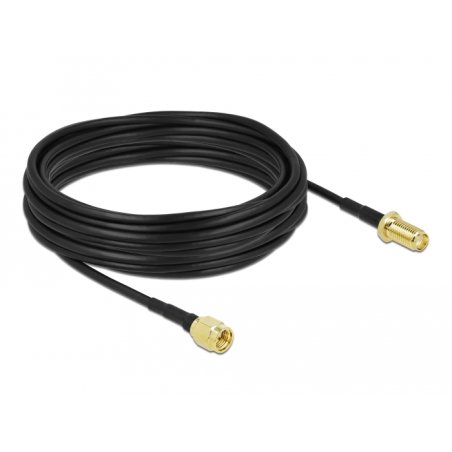 DeLOCK Antenna Cable SMA plug to SMA jack LMR/CFD100 10 m low loss