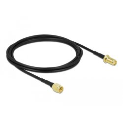 DeLOCK Câble d'antenne SMA mâle vers SMA femelle LMR/CFD100 2 m low loss
