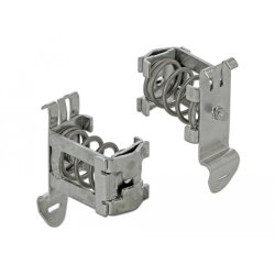 DeLOCK Fixation de blindage pour rail DIN - Diamètre du câble 4 - 13,5 mm