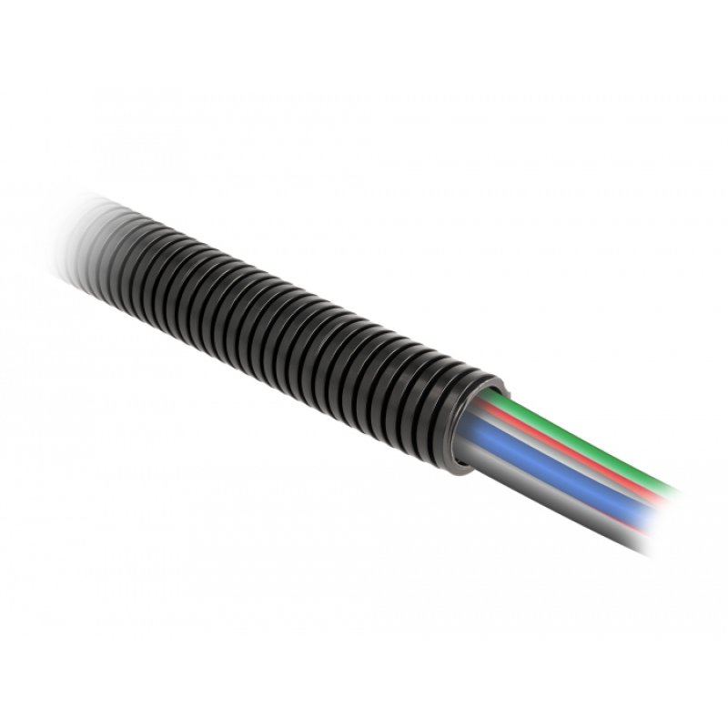 DeLOCK Manchon de protection de câble, 1 m x 28,5 mm, noir