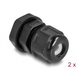 DeLOCK Presse-étoupe EX M12, noir, 2 unités