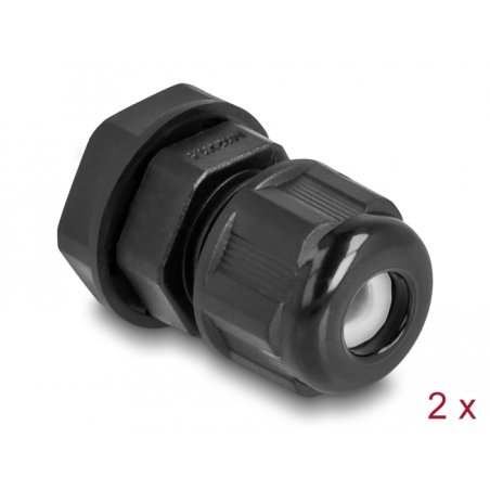 DeLOCK Presse-étoupe EX M12, noir, 2 unités