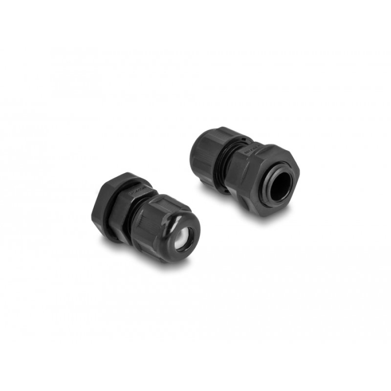 DeLOCK Presse-étoupe EX M12, noir, 2 unités