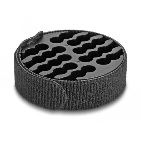 DeLOCK Organisateur de câbles avec serre-câble de scratch, noir