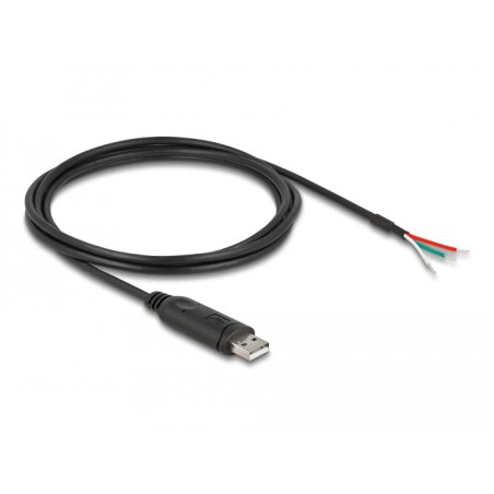 Delock Adapterkabel USB 2.0 Typ-A zu seriell RS-485 3 x offene Kabelenden 2 m