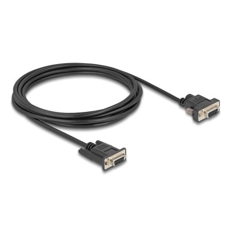 DeLOCK Serial Cable RS-232 D-Sub9 female to D-Sub9 female Power Connection at Pin 9 3 m