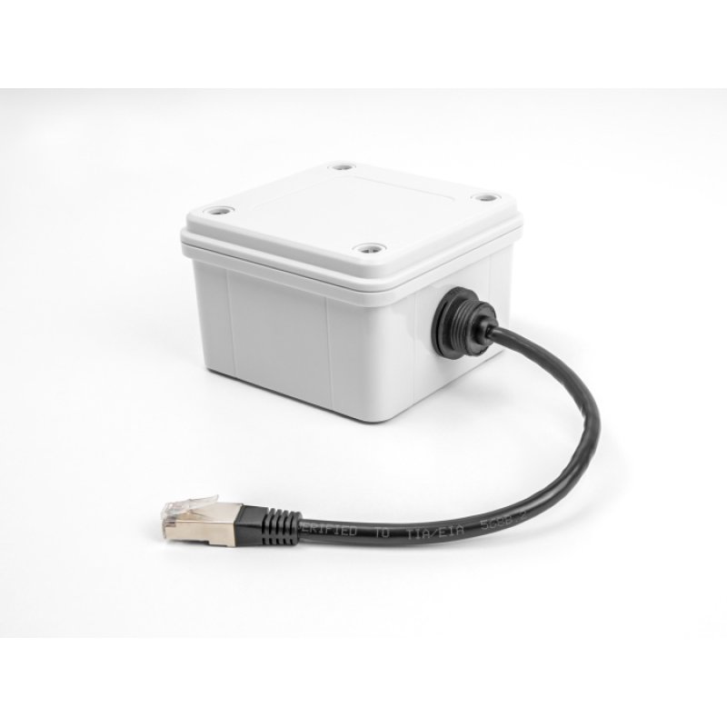 DeLOCK Cable RJ45 plug to RJ45 jack Cat.6A for built-in with M20 thread and protective cap IP68 dust and waterproof 25