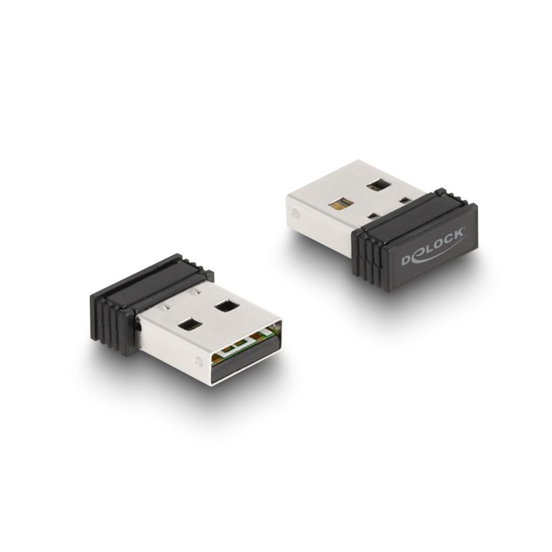 DeLOCK Clavier 2 en 1, USB Type-A, avec fonction de calculatrice, 2,4 GHz, sans fil, noir