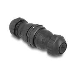 DeLOCK Cable connector LSA to LSA Cat.6A IP68 dust and waterproof black
