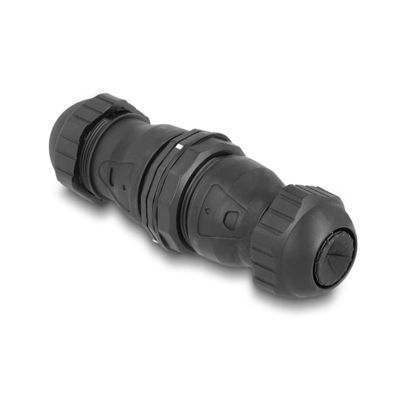 DeLOCK Cable connector LSA to LSA Cat.6A IP68 dust and waterproof black