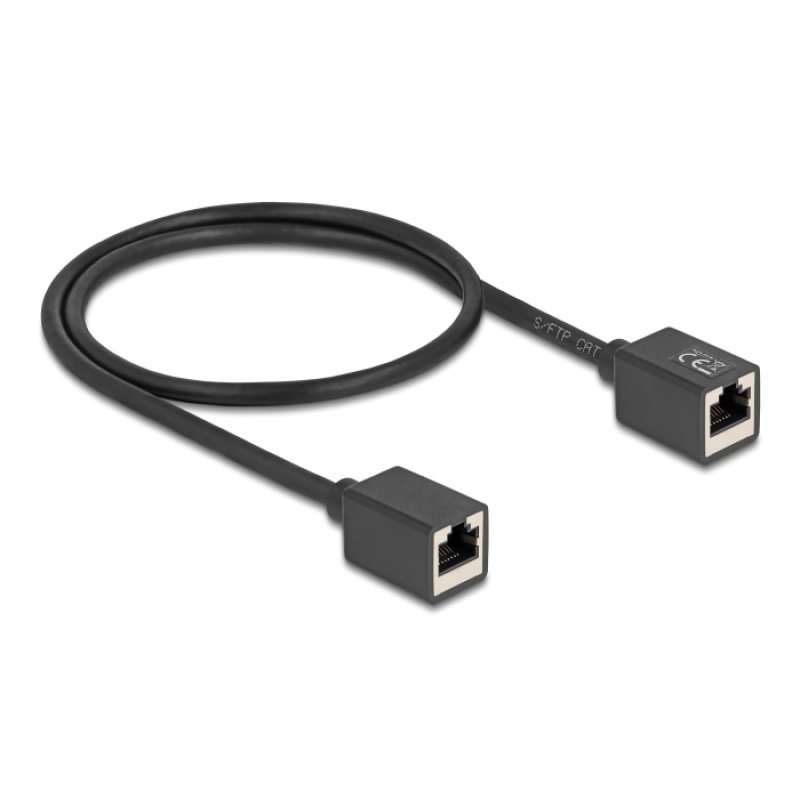DeLOCK 90324 câble de réseau Noir 0,5 m Cat6a S/FTP (S-STP)