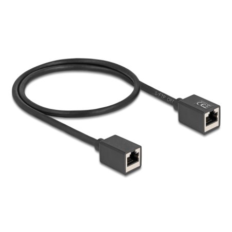 DeLOCK 90324 câble de réseau Noir 0,5 m Cat6a S/FTP (S-STP)