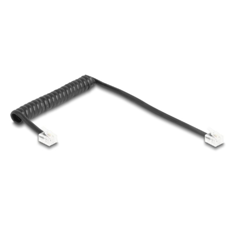 DeLOCK 90201 telephone cable 1 m Black