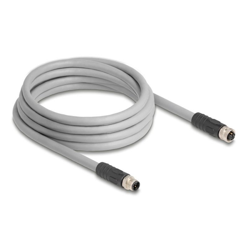 DeLOCK 80540 sensor/actuator cable 3 m RST M12 Grey