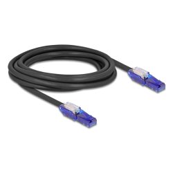 DeLOCK 80928 câble de réseau Noir, Violet 3 m Cat6 U/UTP (UTP)