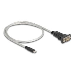 Delock Adapter USB Type-C™ zu 1 x Seriell RS-422/485 Stecker mit 6 Pin Terminalblock 5 V 0,5 m