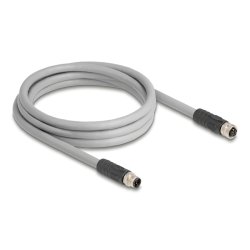 DeLOCK 80539 câble de capteur et d'actionneur 2 m RST M12 Gris