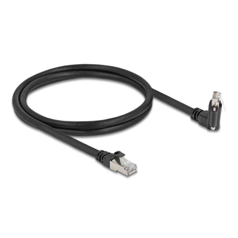 DeLOCK 80917 câble de réseau Noir 1 m Cat6 S/FTP (S-STP)