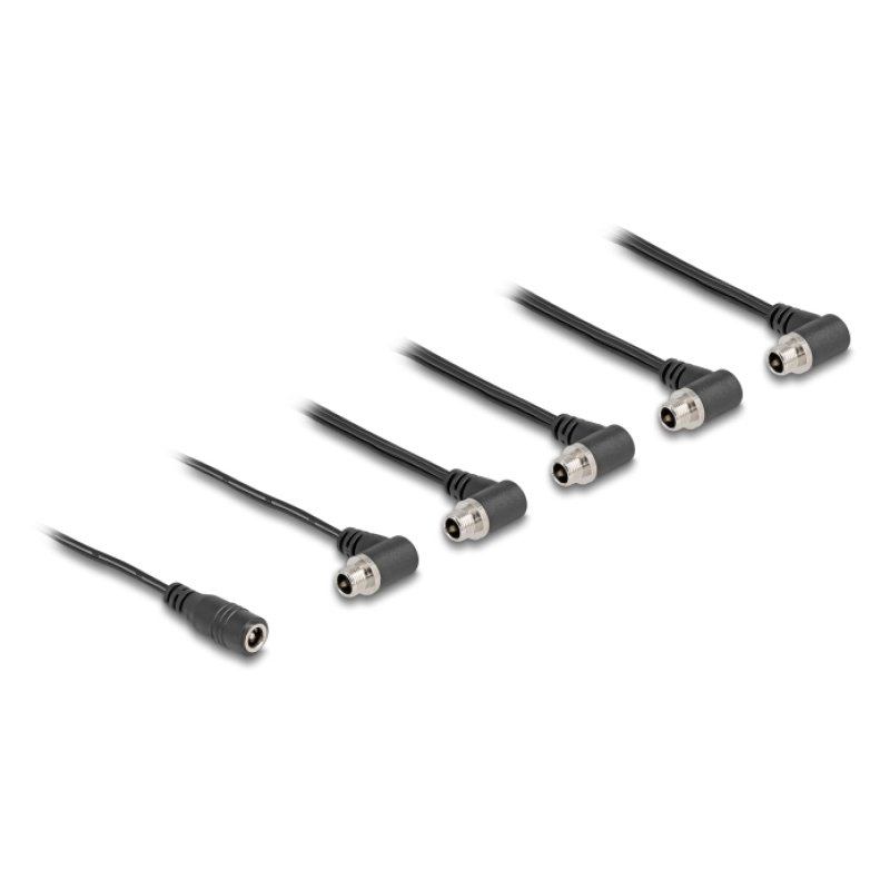 DeLOCK 90122 power cable Black 0.762 m 5.5 x 2.1 mm 5 x 5.5 x 2.1 mm