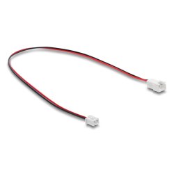 Delock Lüfter Verlängerungskabel JST Stecker zu Buchse 2 Pin, Steckerlänge 7 mm, 30 cm
