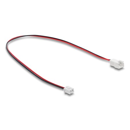 Delock Lüfter Verlängerungskabel JST Stecker zu Buchse 2 Pin, Steckerlänge 7 mm, 30 cm
