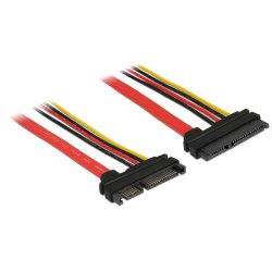 DeLOCK 83804 câble SATA 1 m SATA 22-pin Noir, Rouge, Jaune