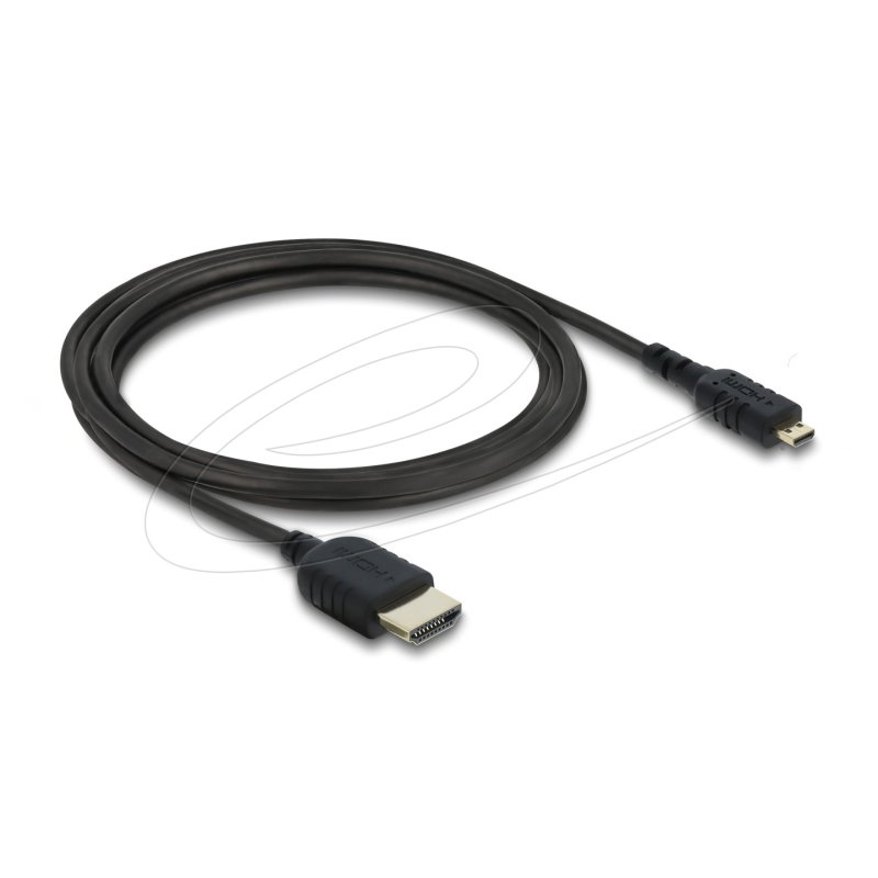 DeLOCK 81691 HDMI cable 2 m HDMI Type A (Standard) HDMI Type D (Micro) Black