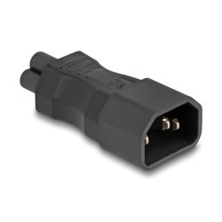 Delock Netzadapter IEC 60320 - C14 auf C5, Stecker / Buchse, 2,5 A, gerade