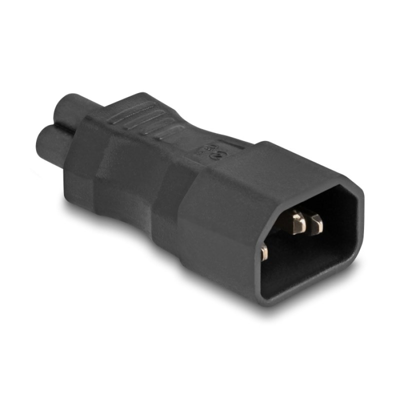 Delock Netzadapter IEC 60320 - C14 auf C5, Stecker / Buchse, 2,5 A, gerade