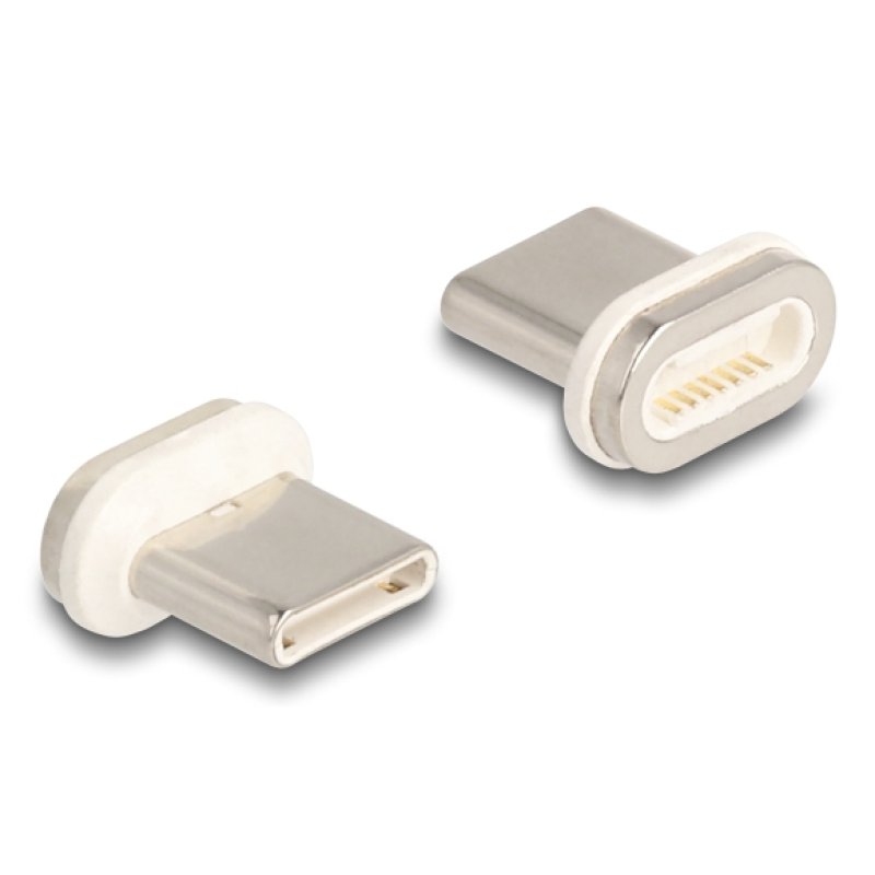 DeLOCK 66588 cable gender changer magnet USB C Gold, White