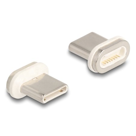 DeLOCK 66588 cable gender changer magnet USB C Gold, White