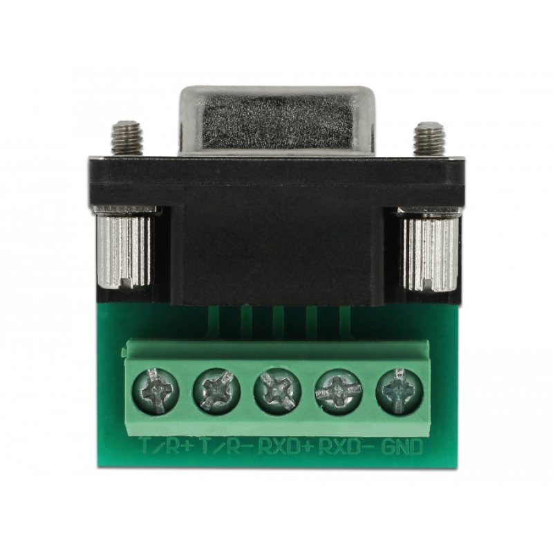 Delock Adapter USB Typ-A zu Seriell RS-422/485 DB9 mit Überspannungsschutz 600 W und erweiterter Temperaturbereich