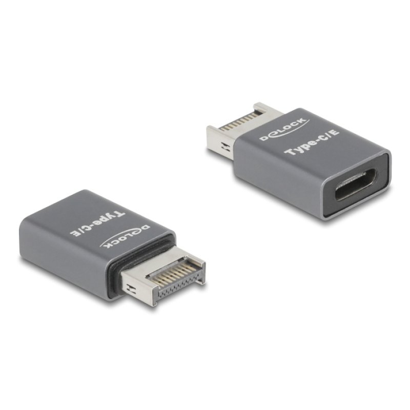 DeLOCK 67234 changeur de genre de câble USB Type-E USB Type-C Gris