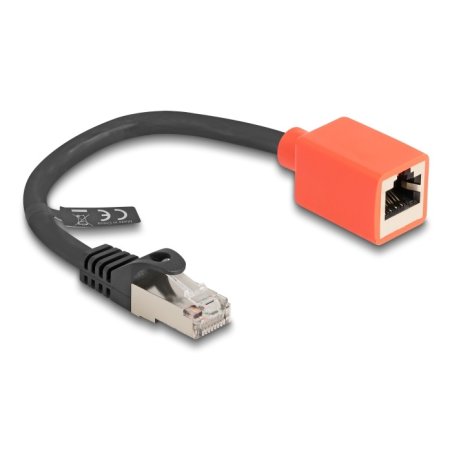 Delock RJ45 Geräteschutz Adapter Cat.6A S/FTP 20 cm (Break Away Adapter)