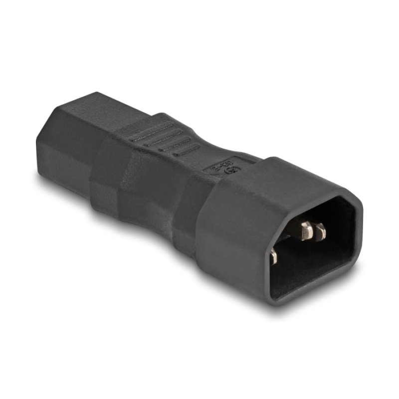 DeLOCK Power Adapter IEC 60320 - C14 to C13, male / female, 10 A, straight